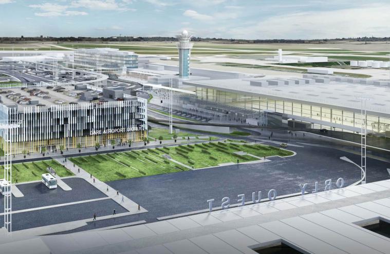 Perspective de la future gare Aéroport d'Orly, intérieure